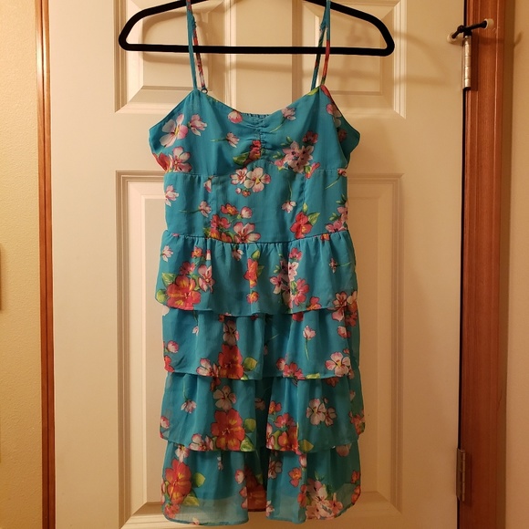 Aeropstale womens blue floral tank dress size M - Picture 8 of 8